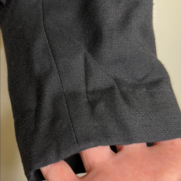 Vintage Doncaster Black Floral Embroidered Open Front Blazer Size 14 - Picture 6 of 14